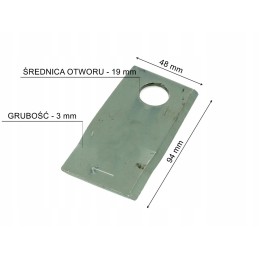 Right mower blade Krone 151385 0 4189300001 kt418