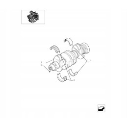 Set of thrust washers New Holland Case 500086