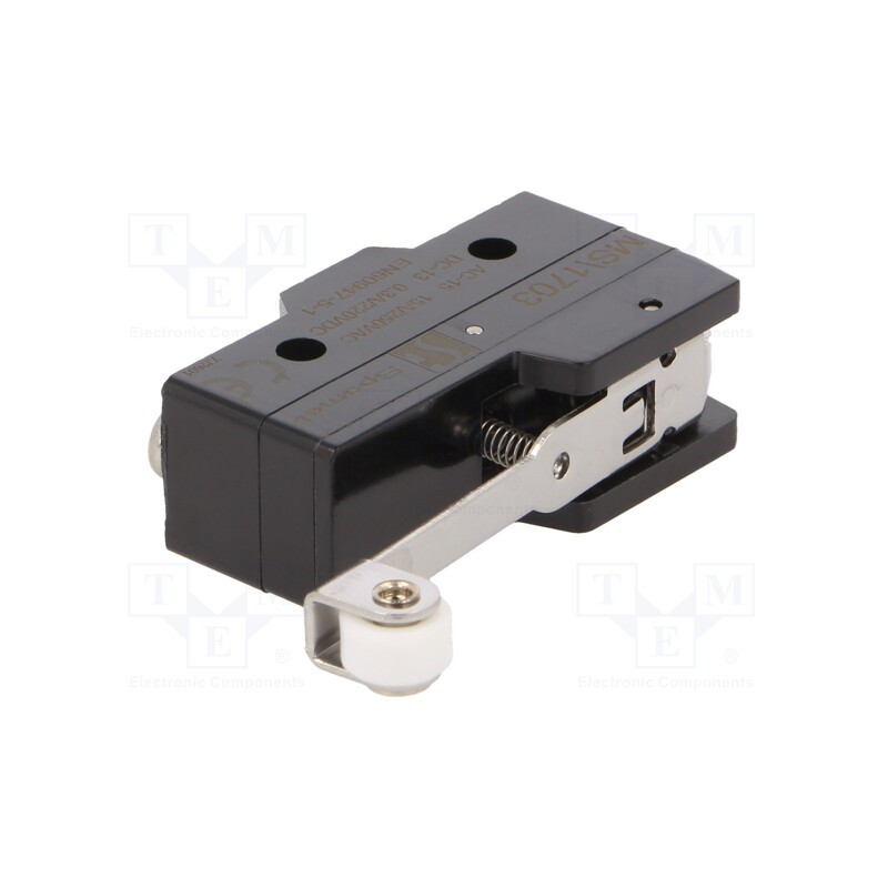 1 pcs x SPAMEL - MS\1703 - Microswitch SNAP ACTION, 15A/250VAC, 0.3A/220VDC, SPDT, ON-(ON)