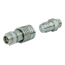 Euro quick connector set, M18 socket, M18 plug