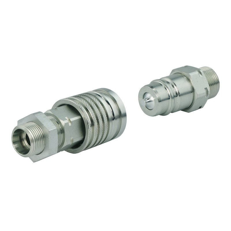 Euro quick connector set, M18 socket, M18 plug