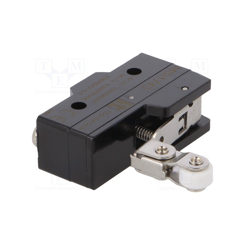 1 pcs x SPAMEL - MS\1743 - Microswitch SNAP ACTION, 15A/250VAC, 0.3A/220VDC, SPDT, ON-(ON)