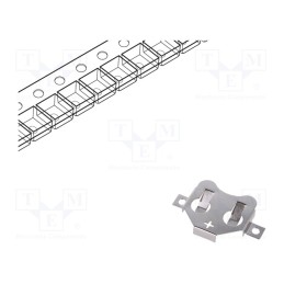 500 pcs x KEYSTONE - 3002TR - Clip, CR2020,CR2025,CR2032, Batt.no: 1, SMT, tape