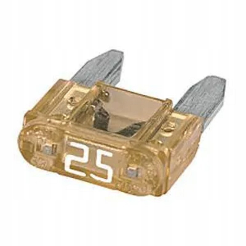 Flat fuse 25a, white, set of 10 pcs