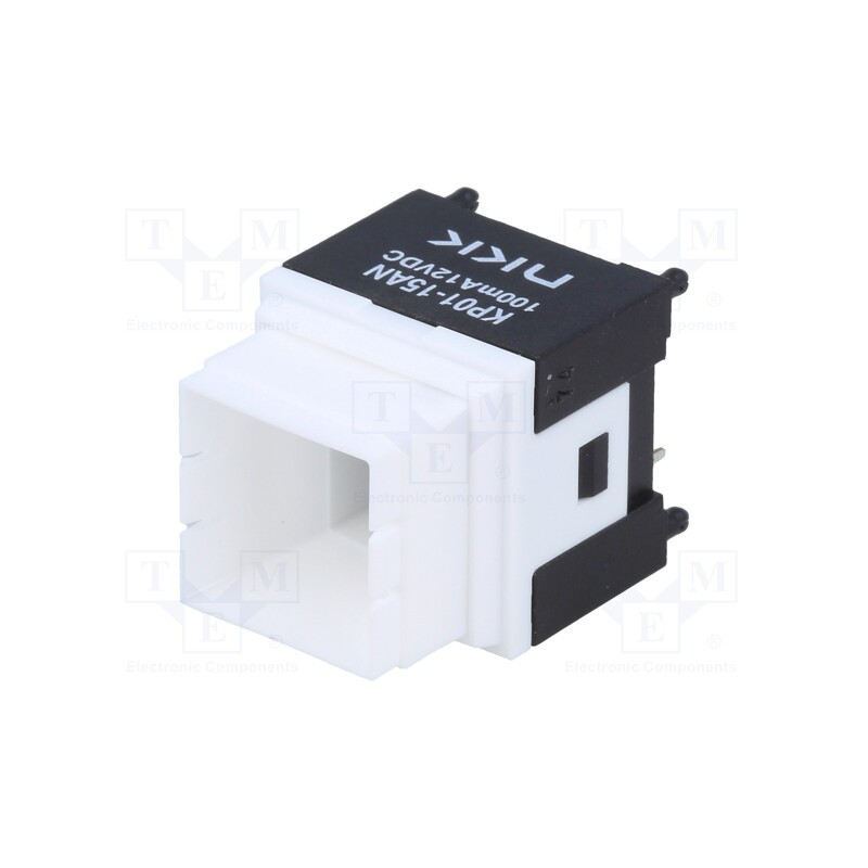 1 pcs x NKK SWITCHES - KP0115ANBKG03RGBP - Switch: push-button, Pos: 2, SPST, 0.1A/12VDC, OFF-(ON), 100MΩ, KP