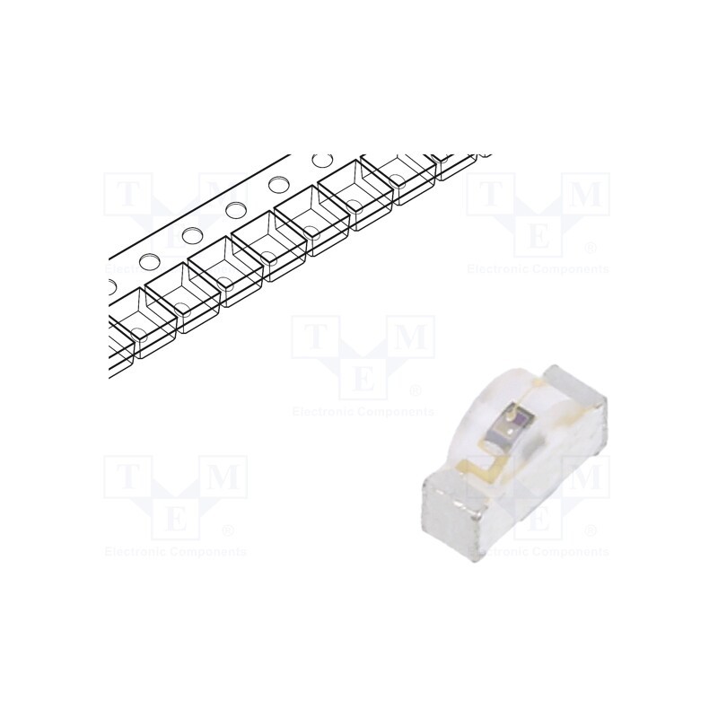 5 pcs x EVERLIGHT - PT12-21C/TR8 - Phototransistor, Dim: 3x1x2mm, λp max: 890nm, 30V, Front: convex