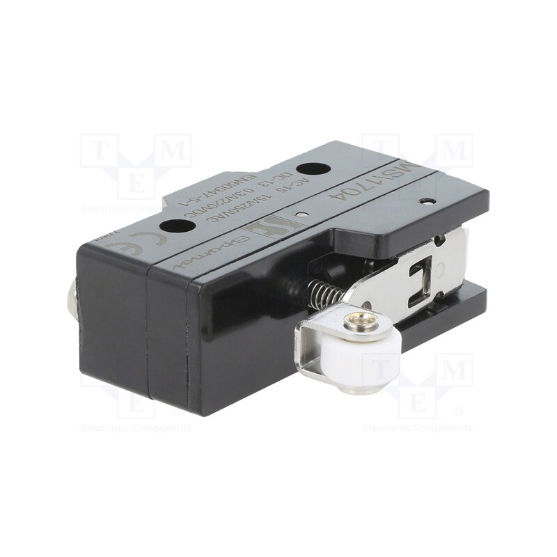 1 pcs x SPAMEL - MS\1704 - Microswitch SNAP ACTION, 15A/250VAC, 0.3A/220VDC, SPDT, ON-(ON)