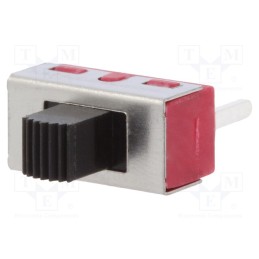 1 pcs x C&K - 1103M2S3CQE2 - Switch: slide, Pos: 3, SP3T, 6A/120VAC, 6A/28VDC, ON-OFF-ON, THT