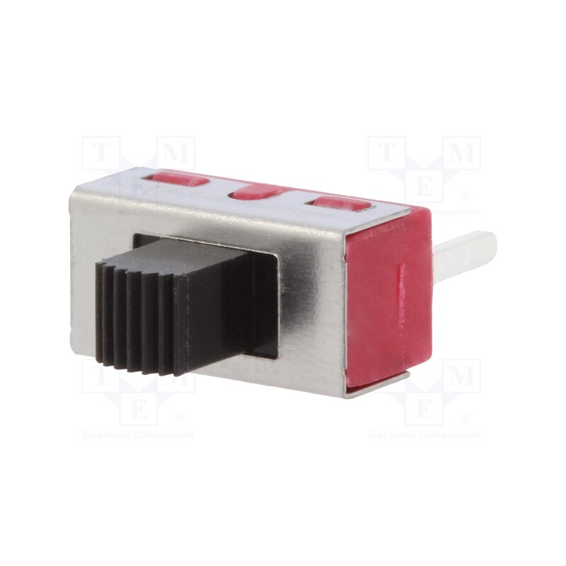 1 pcs x C&K - 1103M2S3CQE2 - Switch: slide, Pos: 3, SP3T, 6A/120VAC, 6A/28VDC, ON-OFF-ON, THT