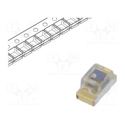 5 pcs x EVERLIGHT - PT19-21C/L41/TR8 - Phototransistor, Dim: 1.6x0.8x0.8mm, λp max: 940nm, 30V
