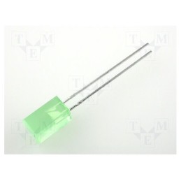 5 pcs x KINGBRIGHT ELECTRONIC - L-1553GDT - LED, square, 5x5mm, green, 1÷5mcd, 110°, Front: flat, 20mA, 2.2÷2.5V