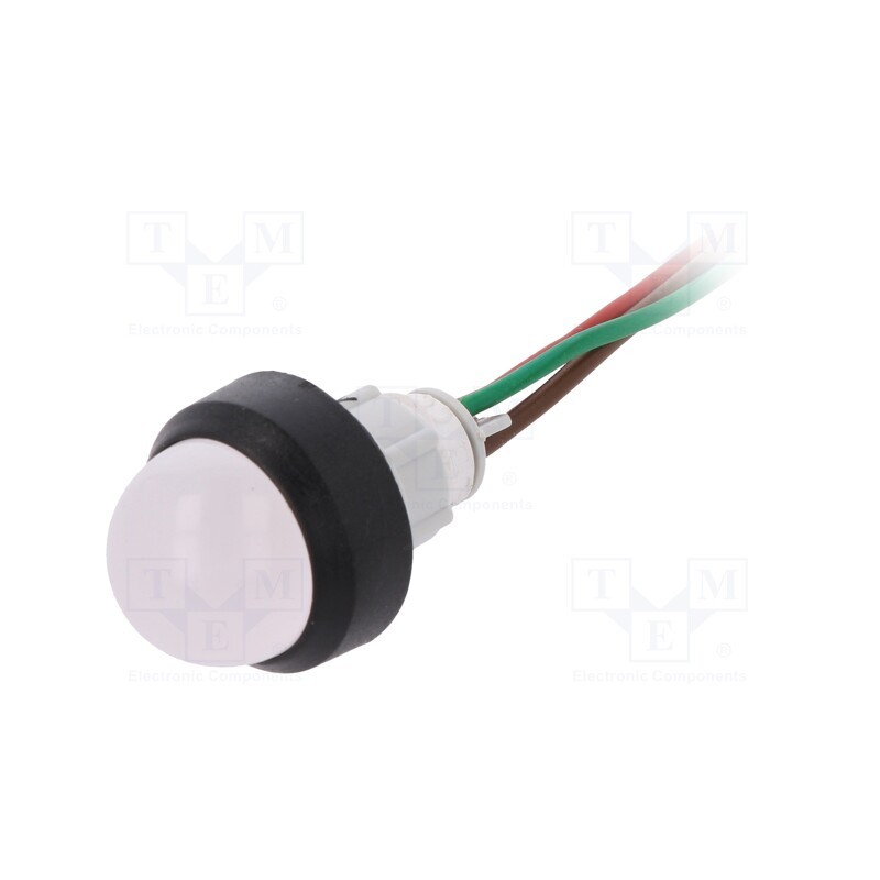 1 pcs x POLAM-ELTA - LRG-D20H-24AC/DCWK - Indicator: LED, prominent, red/green, 24VDC, 24VAC, Ø13mm, plastic