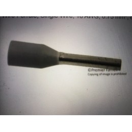 10 X 216-202 Wire Ferrule, Single Wire, 18 AWG, 0.75 mm², 8 mm, Grey, 216