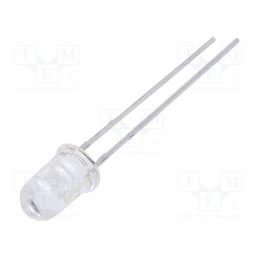 5 pcs x EVERLIGHT - IR333C/H0/L10 - IR transmitter, 5mm, transparent, 40°, λp max: 940nm, THT, 100mA