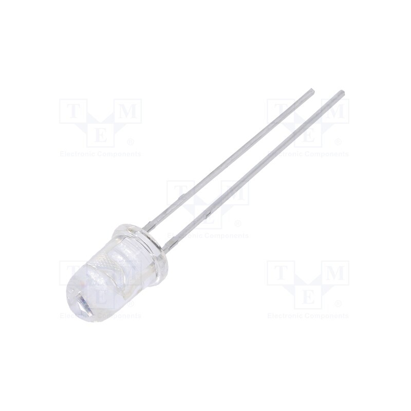 5 pcs x EVERLIGHT - IR333C/H0/L10 - IR transmitter, 5mm, transparent, 40°, λp max: 940nm, THT, 100mA