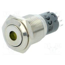 1 pcs x ONPOW - LAS2-GQF-11D/Y12V/S-P - Switch: vandal resistant, Pos: 2, SPDT, 0.5A/220VAC, 1A/24VDC, IP65
