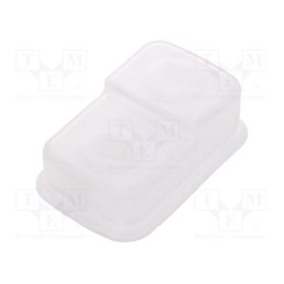 1 pcs x SCHNEIDER ELECTRIC - ZBA710 - Cover, 22mm, Harmony XB4, Ø22mm, transparent, silicone