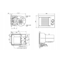 Arizona 600 heater with 12v control panel