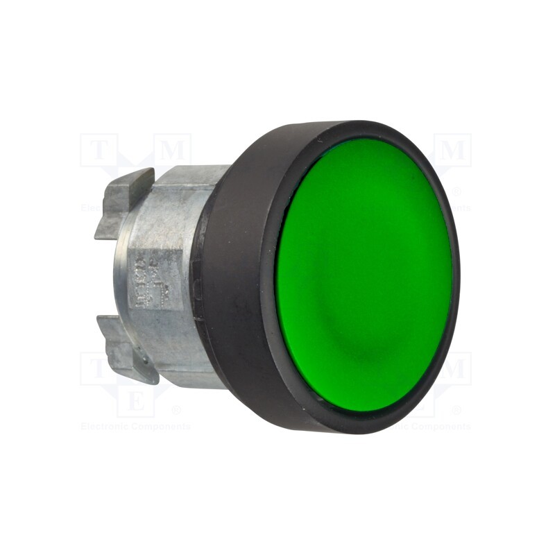 1 pcs x SCHNEIDER ELECTRIC - ZB4BA37 - Switch: push-button, 22mm, Stabl.pos: 1, green, none, IP66, flat
