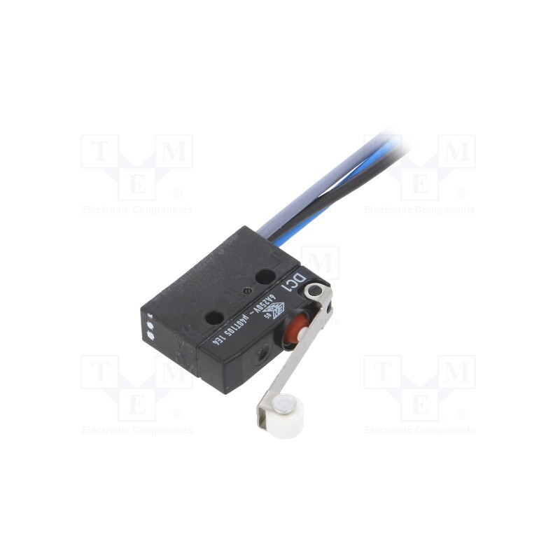 1 pcs x ZF - DC1C-C3RC - Microswitch SNAP ACTION, 6A/250VAC, with lever (with roller)