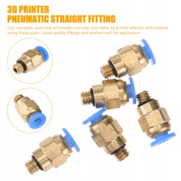 5pcs pc4 pneumatic straight connector for 4mm outer diameter