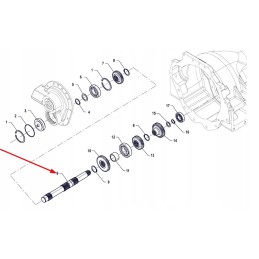 P5p37301282 gear shaft