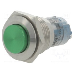 1 pcs x ONPOW - LAS2GQG-11Z/G/S - Switch: vandal resistant, Pos: 2, SPDT, 0.5A/220VAC, 1A/24VDC, IP40