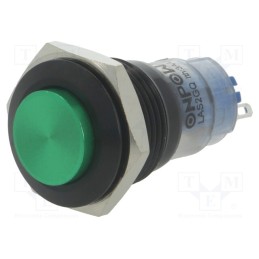 1 pcs x ONPOW - LAS2GQG-11Z/G/A - Switch: vandal resistant, Pos: 2, SPDT, 0.5A/220VAC, 1A/24VDC, IP40
