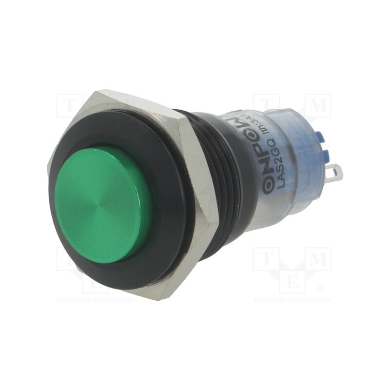 1 pcs x ONPOW - LAS2GQG-11Z/G/A - Switch: vandal resistant, Pos: 2, SPDT, 0.5A/220VAC, 1A/24VDC, IP40