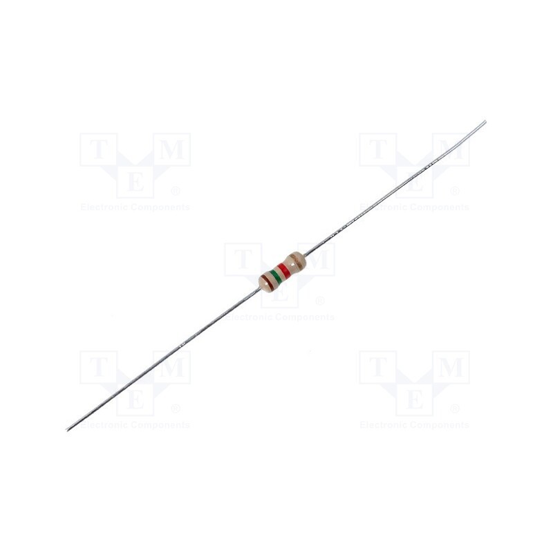 100 pcs x ROYAL OHM - CFR0W4J0152A50 - Resistor: carbon film, THT, 1.5kΩ, 0.25W, ±5%, Ø2.5x6.8mm, axial
