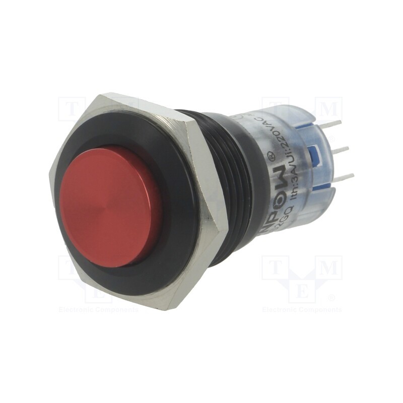 1 pcs x ONPOW - LAS2GQG-11Z/R/A - Switch: vandal resistant, Pos: 2, SPDT, 0.5A/220VAC, 1A/24VDC, IP40