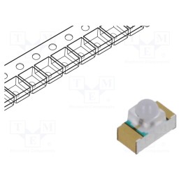 5 pcs x EVERLIGHT - IR26-51C/L110/TR8 - IR transmitter, 3216, transparent, 20°, λp max: 940nm, SMD, 65mA
