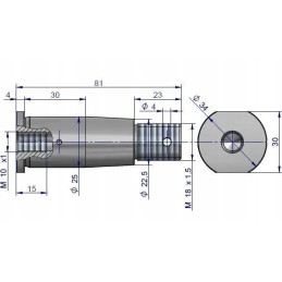 Power steering actuator pin