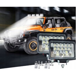 Set of 2 x halogen LED work lamp 108w 12 24v