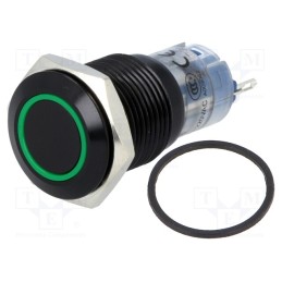 1 pcs x ONPOW - LAS2-GQF-11E/G/24V/A/FP - Switch: vandal resistant, Pos: 2, SPDT, 0.5A/220VAC, 1A/24VDC, IP67