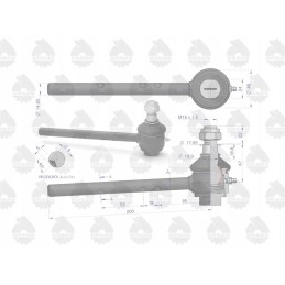 Left ball joint mf 3 original ursus