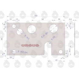 Hydraulic distributor gasket 0 8mm c 360