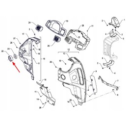 P5s81301130 plastic cover for air vent