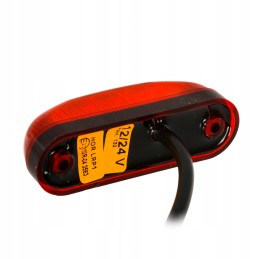 LED marker lamp oval 12v 24v red