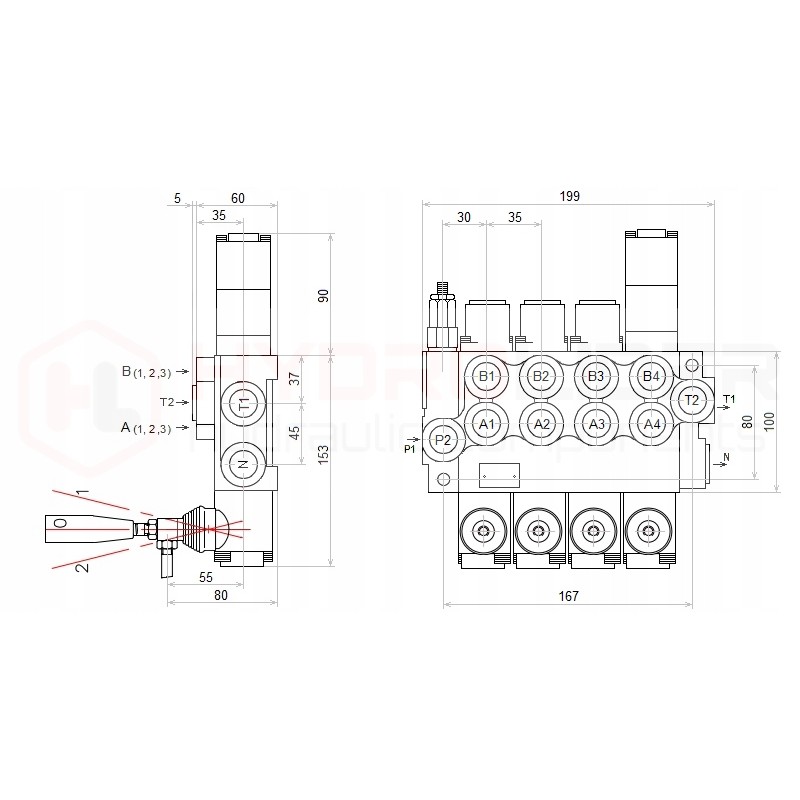 Distributor hydr 4s 40l 3xa1k16 badestnost