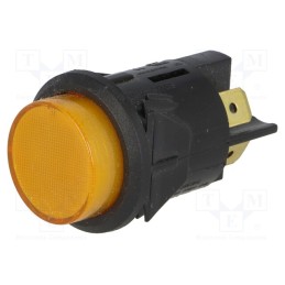 1 pcs x BULGIN - C7053AFBA3 - Switch: push-button, Pos: 2, DPST-NO, 16A/250VAC, 16A/28VDC, OFF-ON
