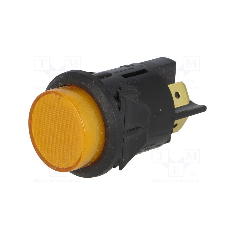 1 pcs x BULGIN - C7053AFBA3 - Switch: push-button, Pos: 2, DPST-NO, 16A/250VAC, 16A/28VDC, OFF-ON