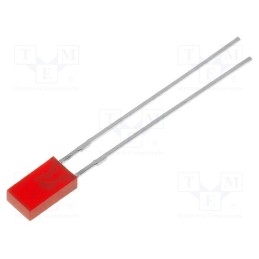 5 pcs x KINGBRIGHT ELECTRONIC - L-144IDT - LED, rectangular, 3.9x1.9mm, red, 3÷6mcd, 110°, Front: flat, 20mA
