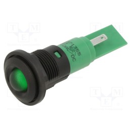 1 pcs x CML INNOVATIVE TECHNOLOGIES - 19371355 - Indicator: LED, green, 24VDC, 24VAC, Ø16mm