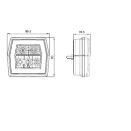 LED rear lamp hermetic diode lamps12 24vhit