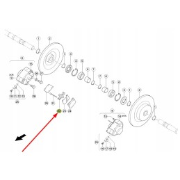 180437 0 brake caliper expansion spring