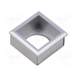 1 pcs x EAO - 61-9930.4 - Button holder, 22mm, 61, 21x21mm, Face dim: 24x24mm, Body: silver