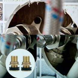 Bulkhead faucet tank connector marine water 2 pcs