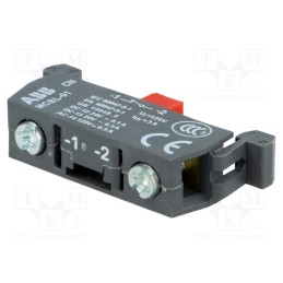 1 pcs x ABB - 1SFA611612R1001 - Contact block, microswitch, 22mm, front fixing, Contacts: NC