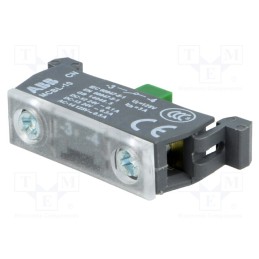 1 pcs x ABB - 1SFA611612R1010 - Contact block, microswitch, 22mm, front fixing, Contacts: NO